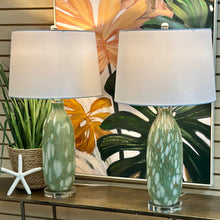 Load image into Gallery viewer, Green Blown Glass Lamp
