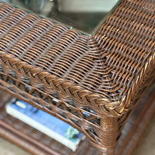 Load image into Gallery viewer, Brown Wicker Side Table
