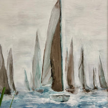 Load image into Gallery viewer, Grey Sailboats Giclee II
