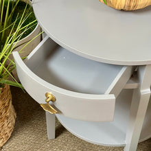 Load image into Gallery viewer, Round Grey Side Table
