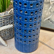 Load image into Gallery viewer, Blue Ceramic Lamp
