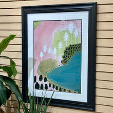 Load image into Gallery viewer, Pink/Green Abstract I Framed Art
