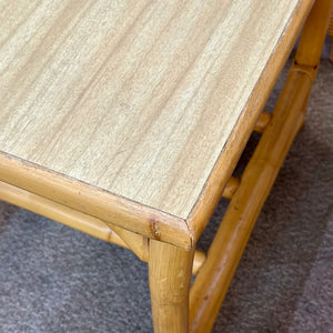 MCM Rattan End Table