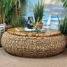 Load image into Gallery viewer, Teak &amp; Wicker Coffee Table
