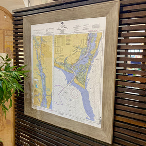 'Cape Fear to Wilmington' Map Giclee