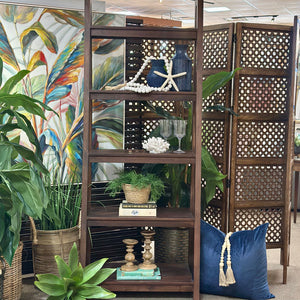 5 Tier Wood Bookshelf