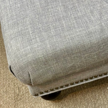 Load image into Gallery viewer, Grey Square Ottoman
