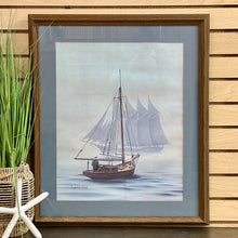 Load image into Gallery viewer, Framed Sailboat Art
