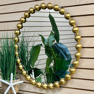 Round Gold Mirror