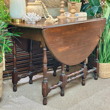 Load image into Gallery viewer, Dark Wood Gate Leg Table
