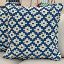Load image into Gallery viewer, Blue Retro Pillow
