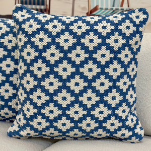 Blue Retro Pillow