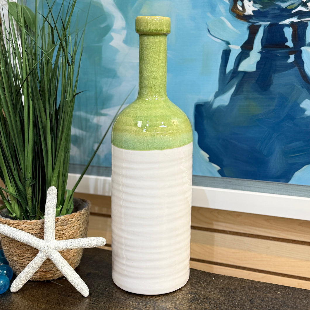 Green/White Vase