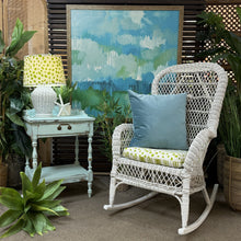 Load image into Gallery viewer, White Wicker Rocking Chair
