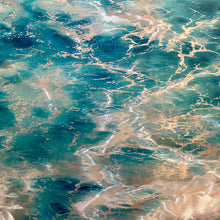 Load image into Gallery viewer, Ocean Waves On Aluminum Art
