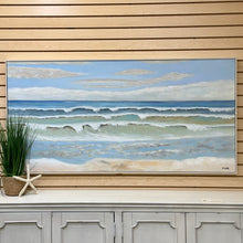 Load image into Gallery viewer, Coastal Shoreline Framed in Off-White
