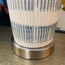 Load image into Gallery viewer, Striped Ceramic Lamp
