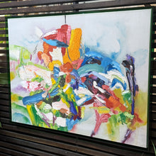 Load image into Gallery viewer, Green Acrylic Framed Abstract
