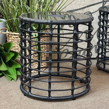 Load image into Gallery viewer, Lighted Blk Side Table
