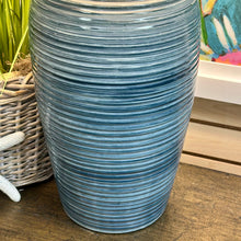Load image into Gallery viewer, Blue Ribbed Lamp
