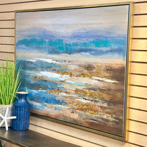 Blue/Gold Abstract