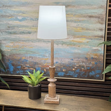 Load image into Gallery viewer, Wood Look Buffet Lamp
