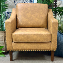 Load image into Gallery viewer, Vegan Leather Arm Chair

