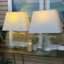 Load image into Gallery viewer, Pottery Barn Glass Lamp
