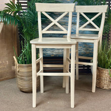 Load image into Gallery viewer, Set/2 Ivory PB Barstools
