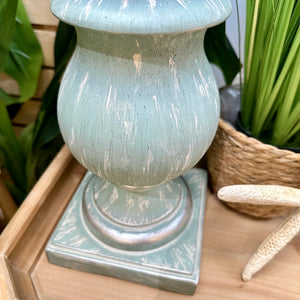 Light Blue Resin Lamp