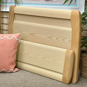 Twin Light Wood Bed