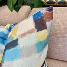 Load image into Gallery viewer, Blue Abstract Down Pillow
