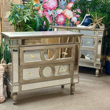 Load image into Gallery viewer, Mirrored Bedside Table
