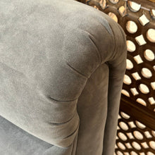 Load image into Gallery viewer, Havertys Queen Grey Tufted Bed

