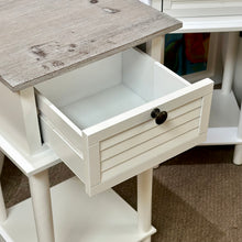 Load image into Gallery viewer, Two Tone White Side Table
