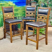 Load image into Gallery viewer, S/3 Faux Leather Counterstools
