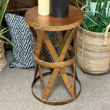 Load image into Gallery viewer, Hammered Metal Side Table
