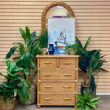 Load image into Gallery viewer, Natural Wicker Chest w/ Mirror
