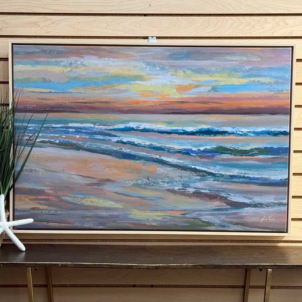 Sunset At The Beach Art