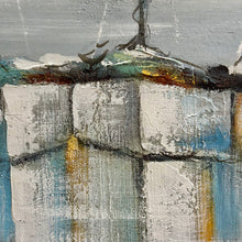 Load image into Gallery viewer, Aqua Water &amp; Sailboats Art
