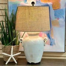 Load image into Gallery viewer, Ivory Ceramic Jar Lamp
