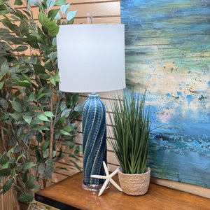 Teal Designer Lamp