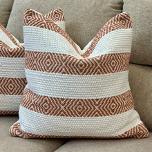 Load image into Gallery viewer, Orange Diamond Down Pillow
