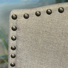 Load image into Gallery viewer, Grey Nailhead Dining Chair
