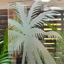 Load image into Gallery viewer, Glass Palm On Stand Art
