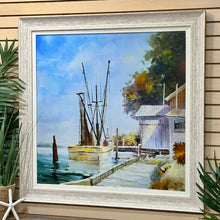 Load image into Gallery viewer, 'Dockside Shrimp Boat' Giclee Art
