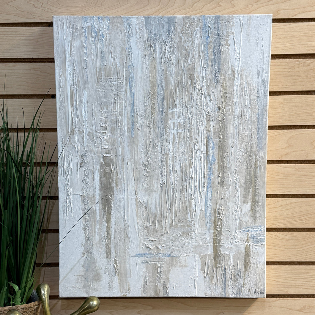White Abstract Canvas II