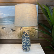 Load image into Gallery viewer, Blue Coastal Motif Lamp
