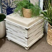 Load image into Gallery viewer, Wooden Storage Ottoman
