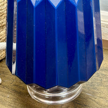 Load image into Gallery viewer, Navy Geometric Lamp
